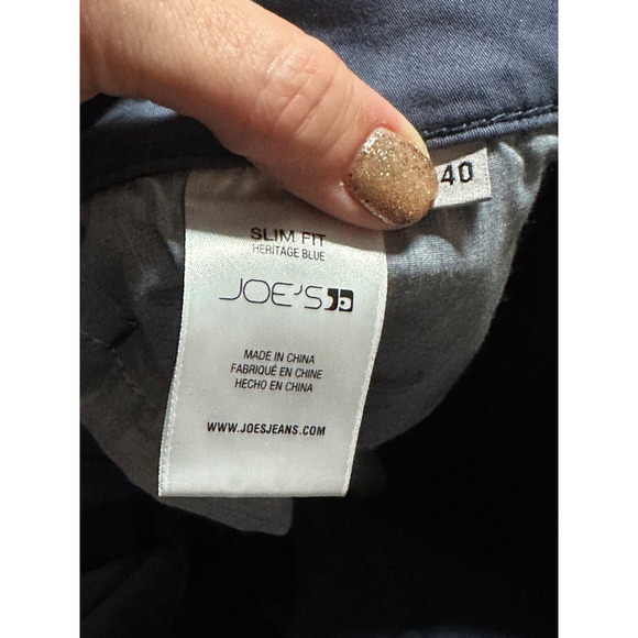 Joe's Jeans French Terry Pants Slim Fit Heritage Blue Men’s 40x33 Stretch NWT - Picture 7 of 8